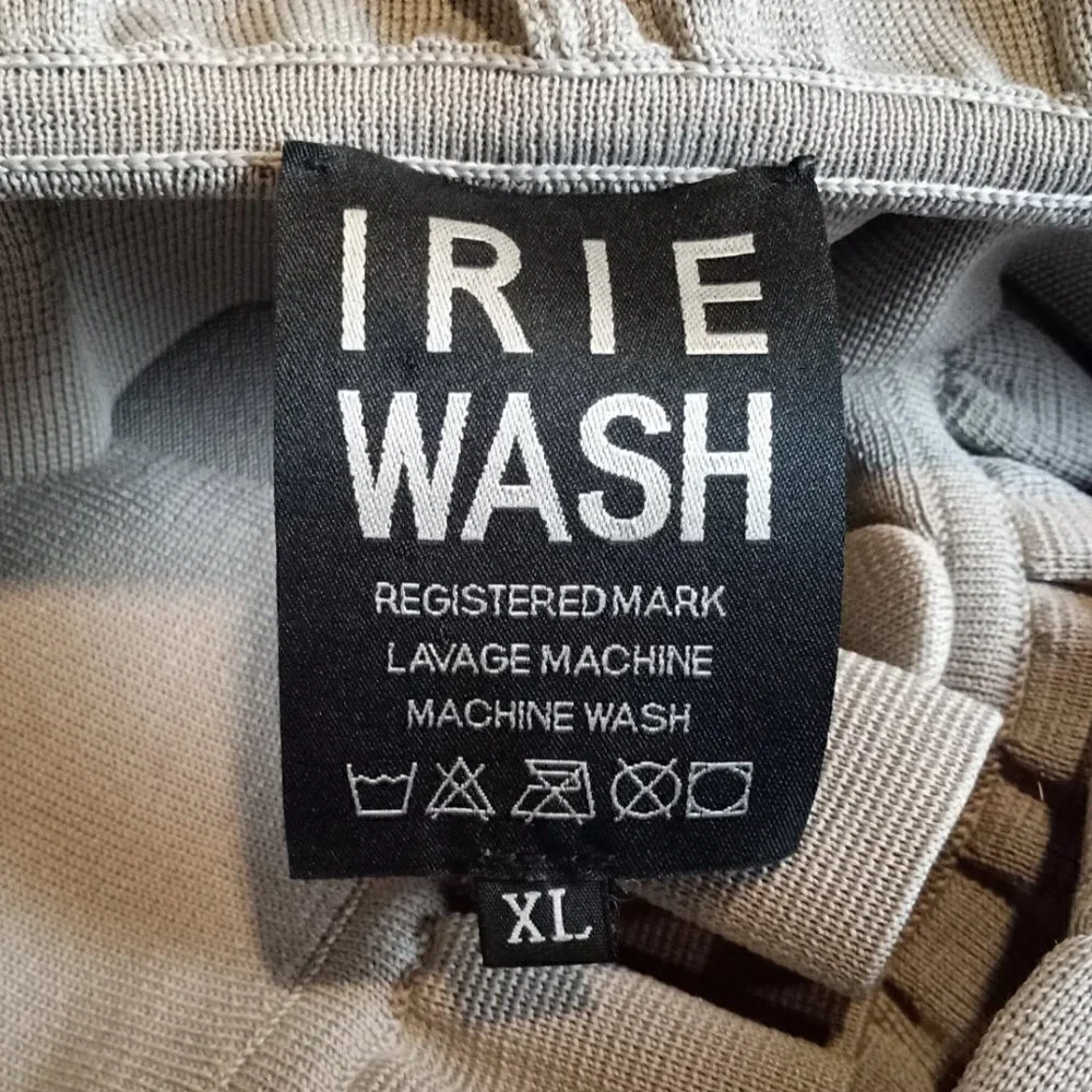 Irie Wash Taupe Ruffle Trim Cardigan Sweater